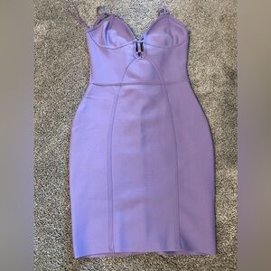 Mini purple dress